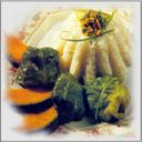 Sformato di riso con zucca e lattuga