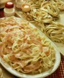 Tagliatelle al prosciutto crudo