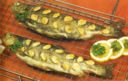 Trote alla panna acida e mandorle - Forelle mit saurer Sahne und Mandeln -