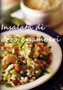 Insalata di orzo e gamberi