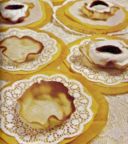 Cestini di albumi e zucchero a velo