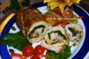 Rotolo di tacchino con frittatina e spinaci