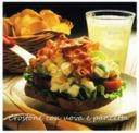 Crostone con insalata di uova e pancetta