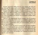 APRILE da Almanacco della Cucina "L'AMICO DELLA MASSAIA" anno 1935