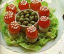Funghetti di uova sode per antipasto