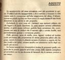 AGOSTO Almanacco della Cucina "L'AMICO DELLA MASSAIA" 1935