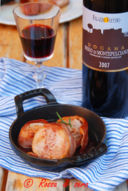 Filetti di maiale in salsa di vino rosso