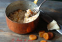 Risotto con albicocche secche, parmigiano e...