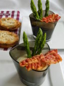 Crema di Cavolfiore con Asparagi e Pancetta Croccante... e arrivederci!