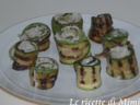 Involtini di zucchina con tofu, olive e capperi