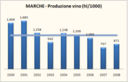 Marche – produzione di vino e superfici vitate – aggiornamento 2008