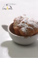 bignè di san giuseppe alla crema di arancia e zafferano