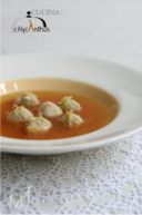 quenelles di ricotta e limone in brodo