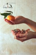 spaghetti scampini e mandarini