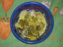 Carciofi e patate con yogurt e zafferano