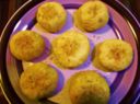 BOMBETTE DI RISO CON PROVOLONE DOLCE E PINOLI