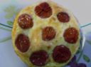 MINI - CLAFOUTIS CON POMODORINI E CRESCENZA