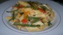 pasta con pomodori e fagiolini