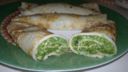 crespelle con spinaci e formaggio