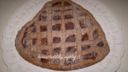 cuore di crostata al cioccolato e marmellata di albicocche
