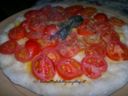pizza con farina ai 5 cereali cotta nel testo