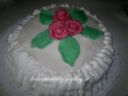 torta rose in pasta di zucchero