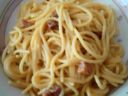 Ricetta Spaghetti alla carbonara con panna
