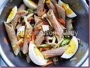 Elicopenne integrali in insalata alla colatura di alici