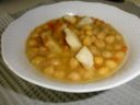 Ricetta della zuppa di ceci in brodo di carne