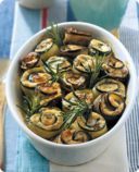 Involtini di melanzane e zucchine al rosmarino.