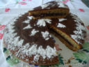 Torta di grano saraceno alla marmellata di mirtilli