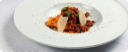 Tagliolini con bolognese di cervo.