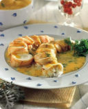 Aragosta con salsa al coriandolo.