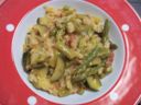 Risotto agli asparagi, zucchina, panna e prosciutto crudo