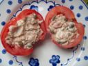 Pomodori ripieni con tonno, capperi e maionese