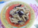 Pasta con melanzana e crema di gorgonzola