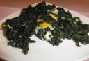 Uova e spinaci in padella