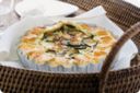Brisée di zucchine, prosciutto e ricotta.