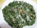 Ricette d’autore: risotto con crema di spinaci e salsiccia