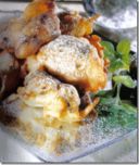 Frittelle con ciliegie e cognac