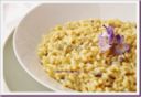 Risotto ai fiori di glicine.