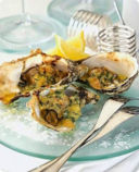Ostriche gratinate.