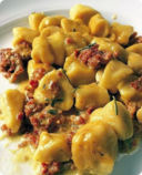 Gnocchi zafferano e bagoss.