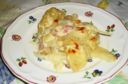 Contorno: finocchi con besciamella ai formaggi e pancetta