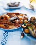 Anguilla alla vallesana e peoci.