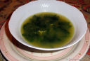 Minestra con spinaci,uovo e riso