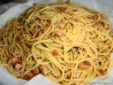 Spaghetti ai moscardini in cartoccio