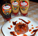Tartare all' olio,limone e Nuova Salsa Calvé EXTRA GUSTO Barbecue