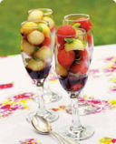 Cocomero e melone con aceto balsamico.