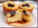 Muffin con crema pasticciera e cioccolato di Modica